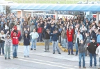 Mais de 10 mil metalúrgicos da GM em greve, em São José dos Campos - SP. Julho de 2008